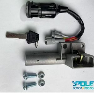 CONTACTEUR D’ALLUMAGE/SERRURE DE SELLE COMPLET 3.0